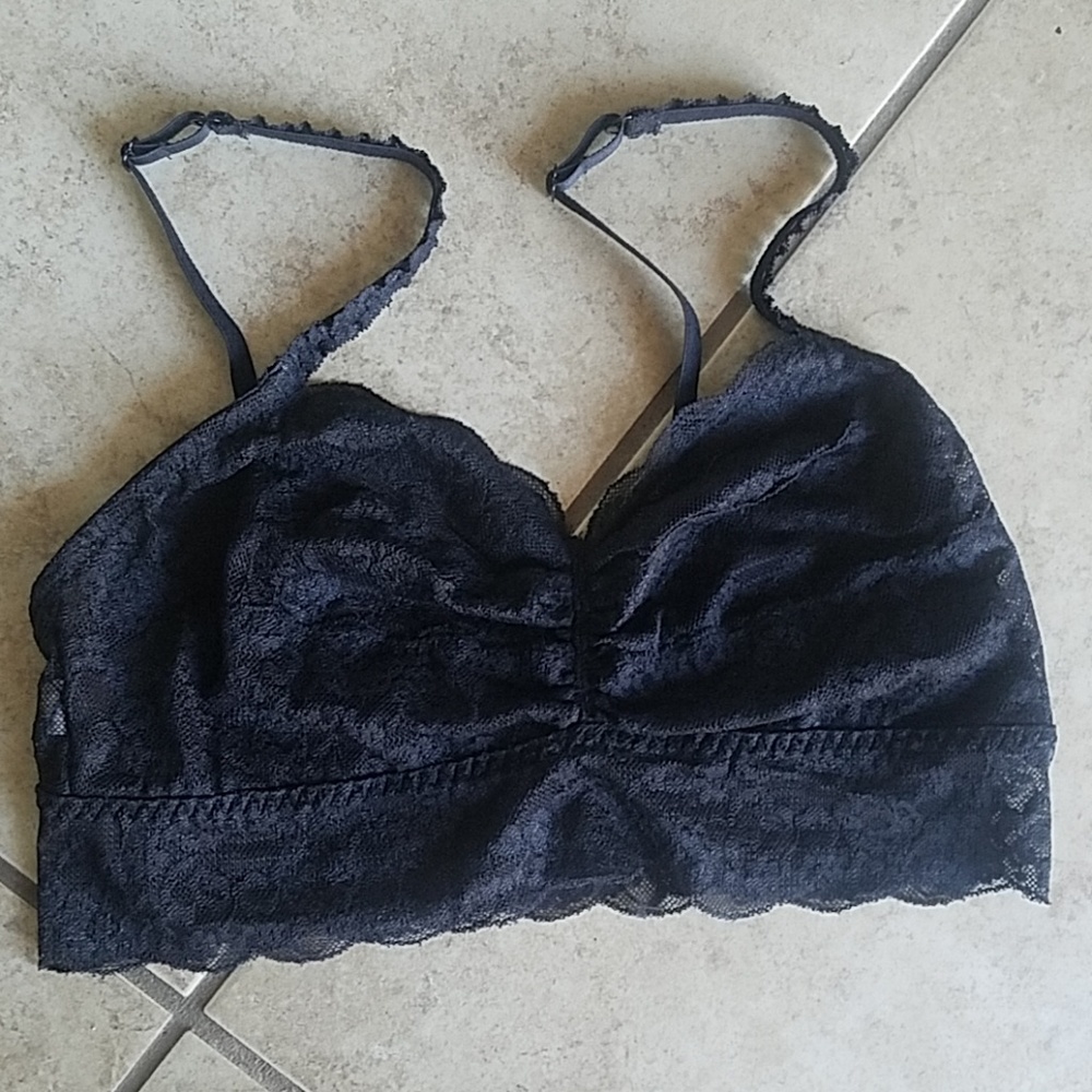 PINK black lace bralette - Picture 3 of 8